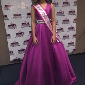 Jovani Fuchsia Ball Gown